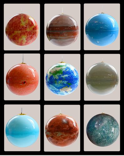 厂家定制亚克力拼接球 有机玻璃八大行星吊球 科教星球 飞剑